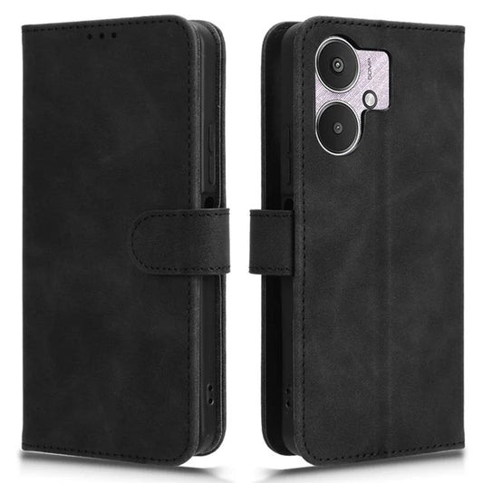 For Xiaomi Redmi 13C 5G Skin-Feel Leather Case Wallet Stand Phone Cover