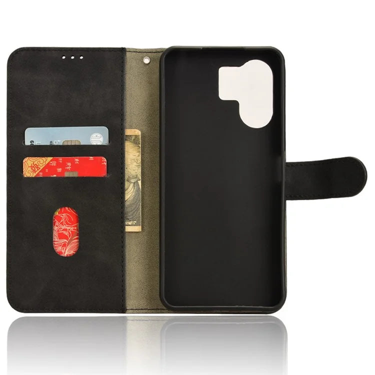 For Xiaomi Redmi 13C 5G Skin-Feel Leather Case Wallet Stand Phone Cover