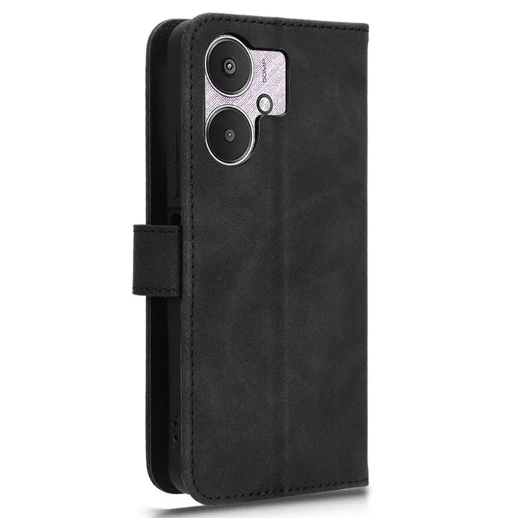 For Xiaomi Redmi 13C 5G Skin-Feel Leather Case Wallet Stand Phone Cover