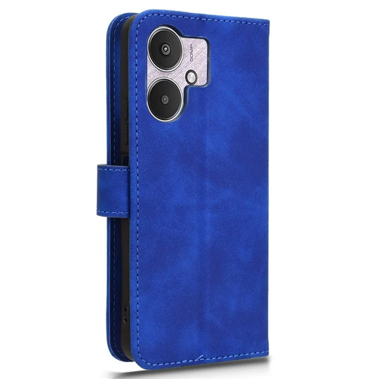 For Xiaomi Redmi 13C 5G Skin-Feel Leather Case Wallet Stand Phone Cover