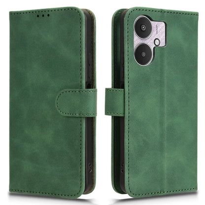 For Xiaomi Redmi 13C 5G Skin-Feel Leather Case Wallet Stand Phone Cover