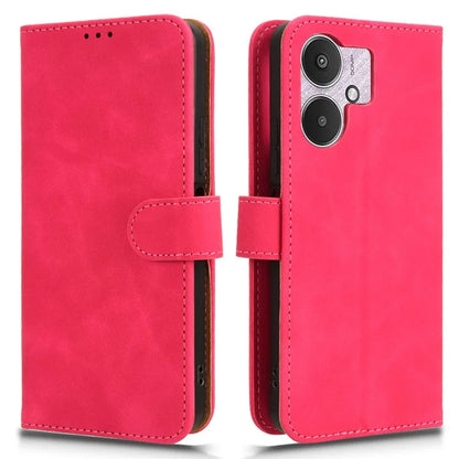 For Xiaomi Redmi 13C 5G Skin-Feel Leather Case Wallet Stand Phone Cover