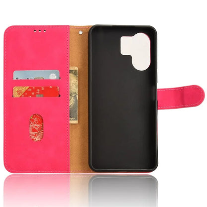 For Xiaomi Redmi 13C 5G Skin-Feel Leather Case Wallet Stand Phone Cover