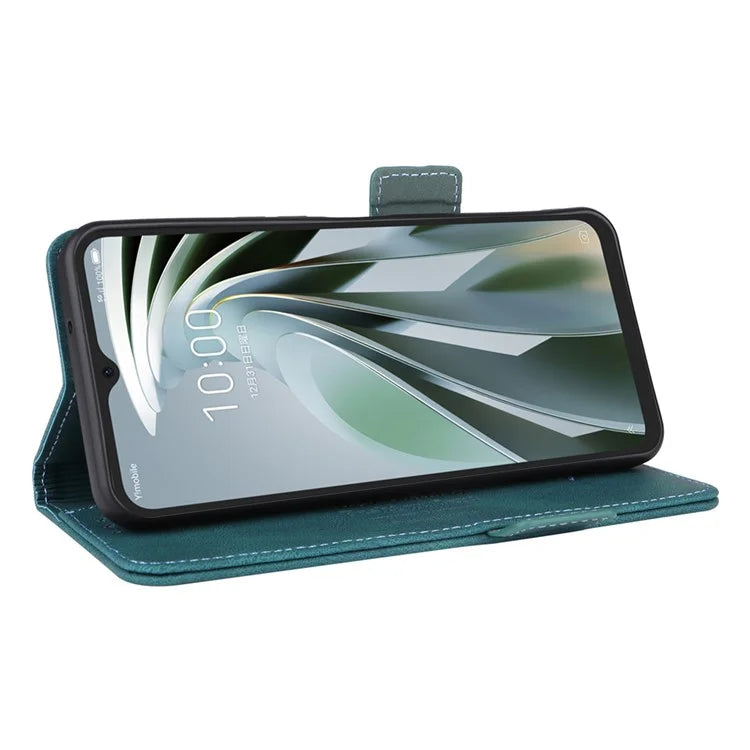 For ZTE Libero 5G IV Magnetic Phone Case Leather Hardware Decor Cover