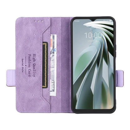 For ZTE Libero 5G IV Magnetic Phone Case Leather Hardware Decor Cover