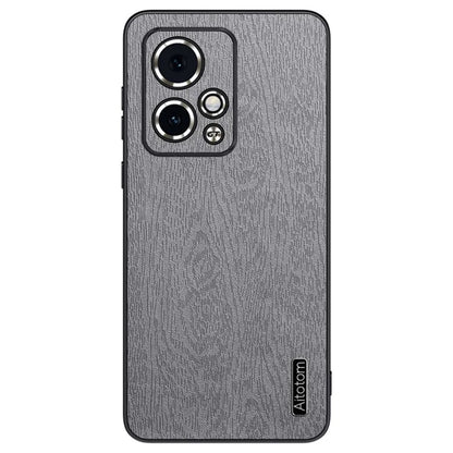 For Honor 90 GT 5G Protective Case Wood Grain PU+PC+TPU Phone Case