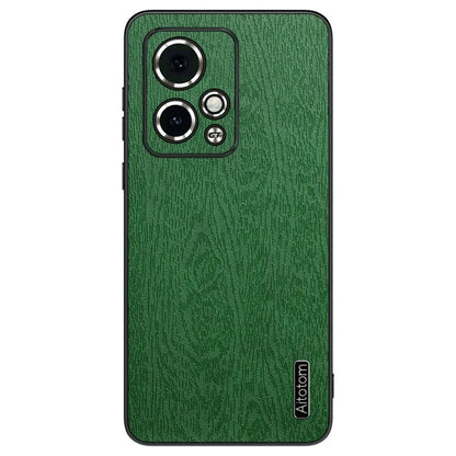 For Honor 90 GT 5G Protective Case Wood Grain PU+PC+TPU Phone Case