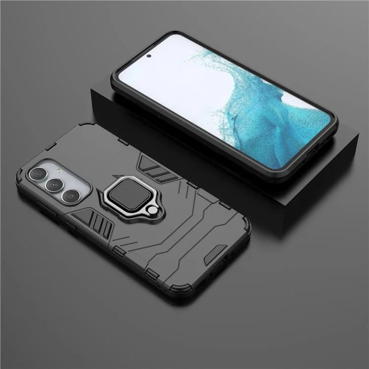 For Samsung Galaxy A35 5G Cell Phone Case PC + TPU Anti-scratch Cover with Ring Kickstand