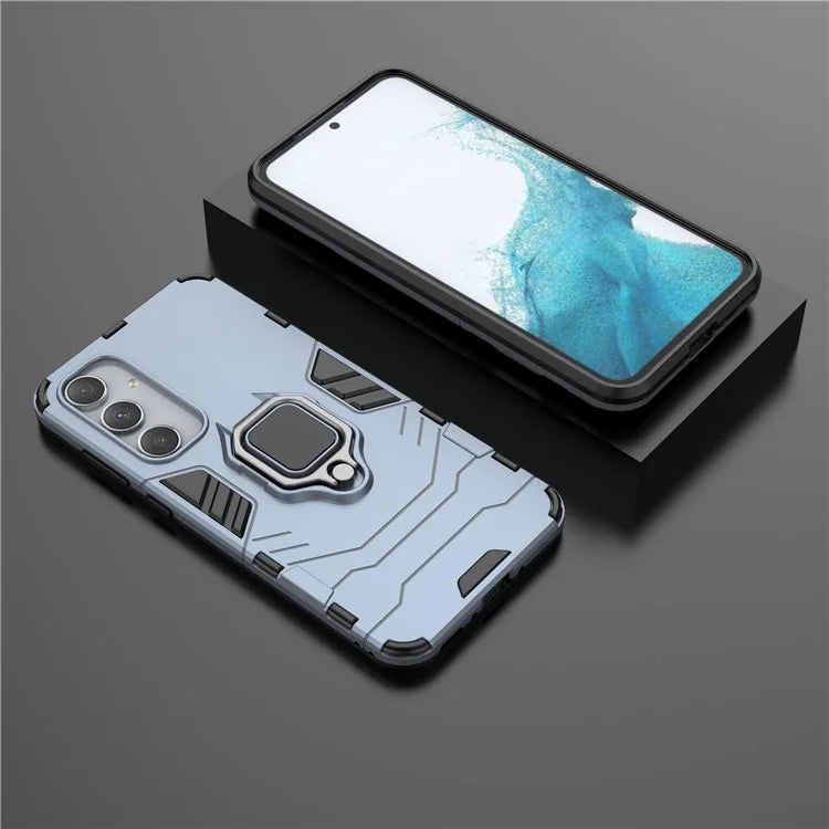 For Samsung Galaxy A35 5G Cell Phone Case PC + TPU Anti-scratch Cover with Ring Kickstand