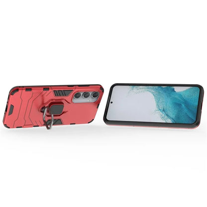 For Samsung Galaxy A35 5G Cell Phone Case PC + TPU Anti-scratch Cover with Ring Kickstand