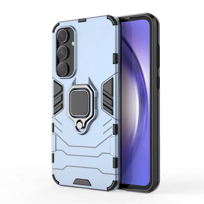 For Samsung Galaxy A55 5G Case Anti-drop PC + TPU Ring Kickstand Phone Shell