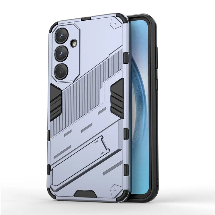 For Samsung Galaxy A55 5G Case Scratch-proof TPU+PC Kickstand Phone Back Shell