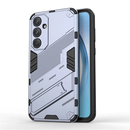 For Samsung Galaxy A55 5G Case Scratch-proof TPU+PC Kickstand Phone Back Shell