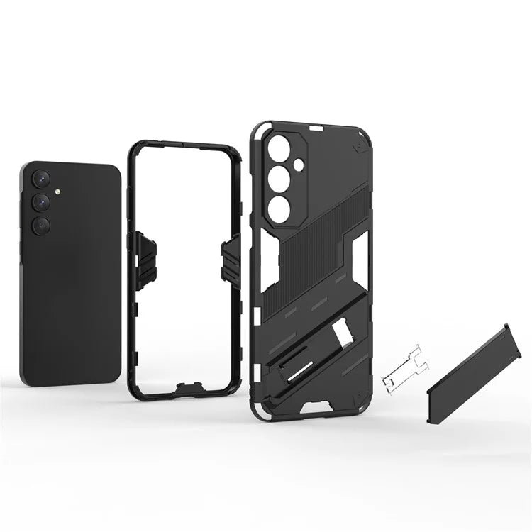 For Samsung Galaxy A55 5G Case Scratch-proof TPU+PC Kickstand Phone Back Shell