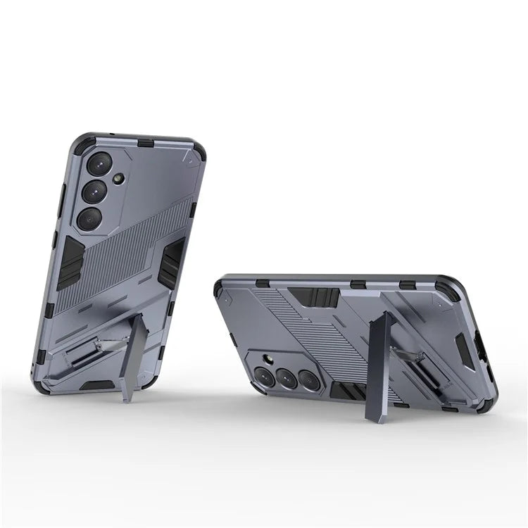 For Samsung Galaxy A55 5G Case Scratch-proof TPU+PC Kickstand Phone Back Shell