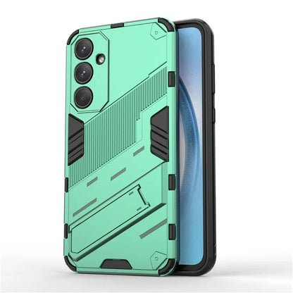For Samsung Galaxy A55 5G Case Scratch-proof TPU+PC Kickstand Phone Back Shell