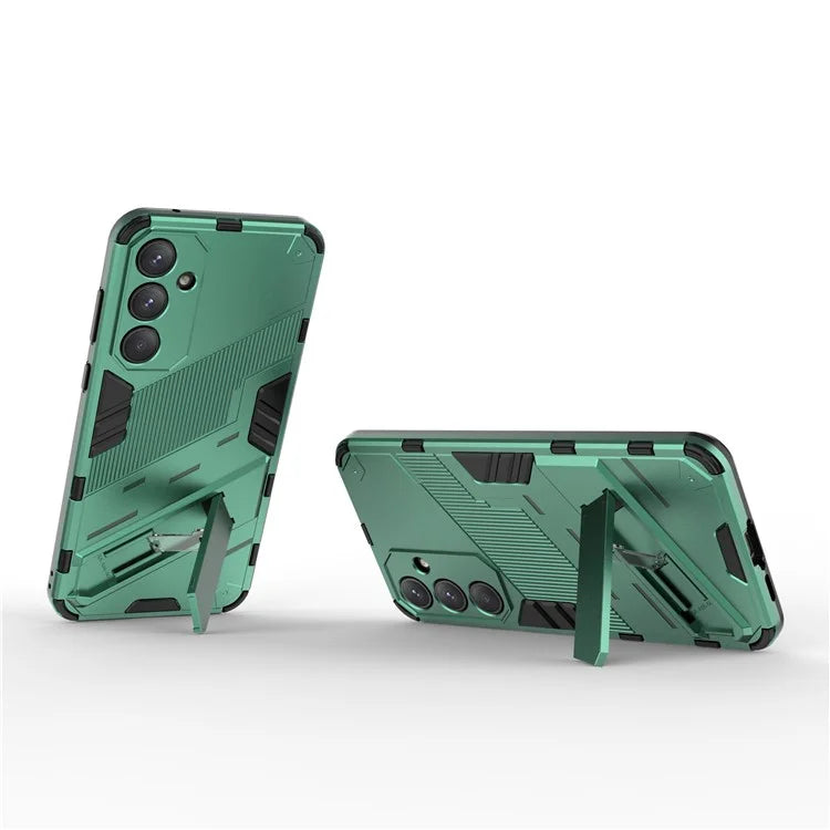 For Samsung Galaxy A55 5G Case Scratch-proof TPU+PC Kickstand Phone Back Shell