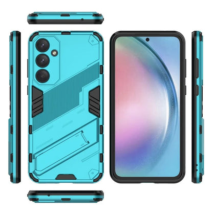 For Samsung Galaxy A55 5G Case Scratch-proof TPU+PC Kickstand Phone Back Shell