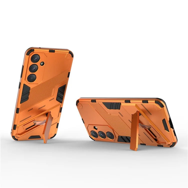 For Samsung Galaxy A55 5G Case Scratch-proof TPU+PC Kickstand Phone Back Shell