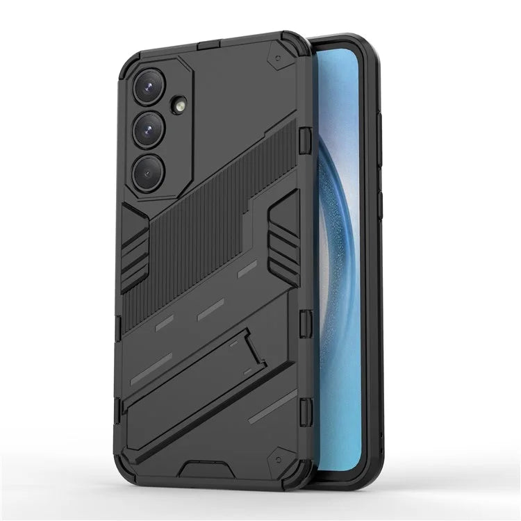 For Samsung Galaxy A55 5G Case Scratch-proof TPU+PC Kickstand Phone Back Shell