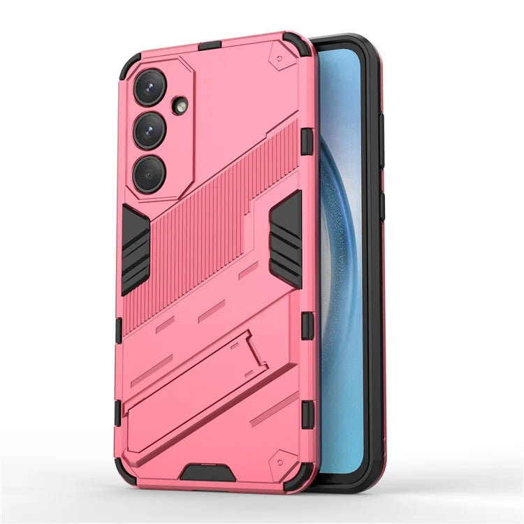 For Samsung Galaxy A55 5G Case Scratch-proof TPU+PC Kickstand Phone Back Shell