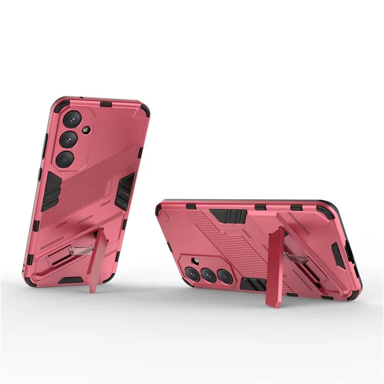 For Samsung Galaxy A55 5G Case Scratch-proof TPU+PC Kickstand Phone Back Shell