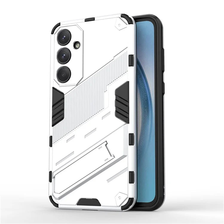 For Samsung Galaxy A55 5G Case Scratch-proof TPU+PC Kickstand Phone Back Shell