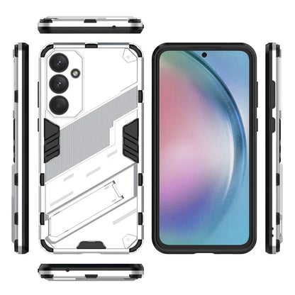 For Samsung Galaxy A55 5G Case Scratch-proof TPU+PC Kickstand Phone Back Shell