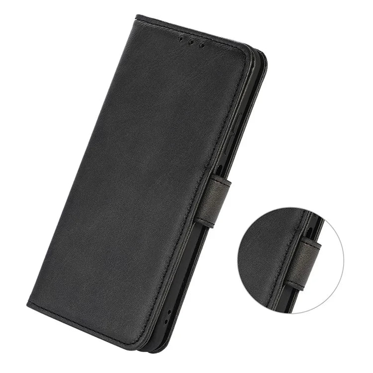 For Oppo Reno11 5G (Global) Wallet Case Leather Cowhide Texture Cell Phone Cover