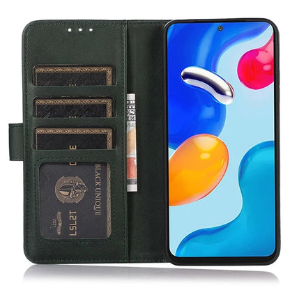 For Oppo Reno11 5G (Global) Wallet Case Leather Cowhide Texture Cell Phone Cover