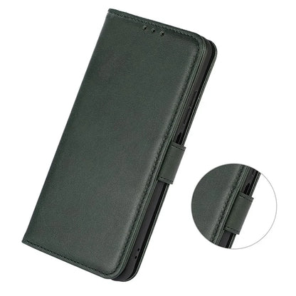 For Oppo Reno11 5G (Global) Wallet Case Leather Cowhide Texture Cell Phone Cover