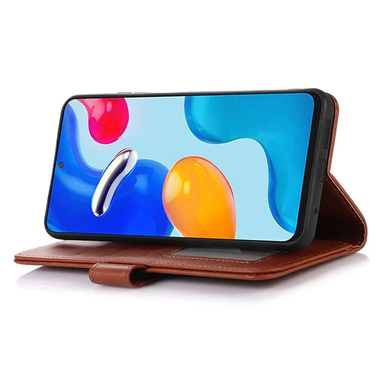 For Oppo Reno11 5G (Global) Wallet Case Leather Cowhide Texture Cell Phone Cover