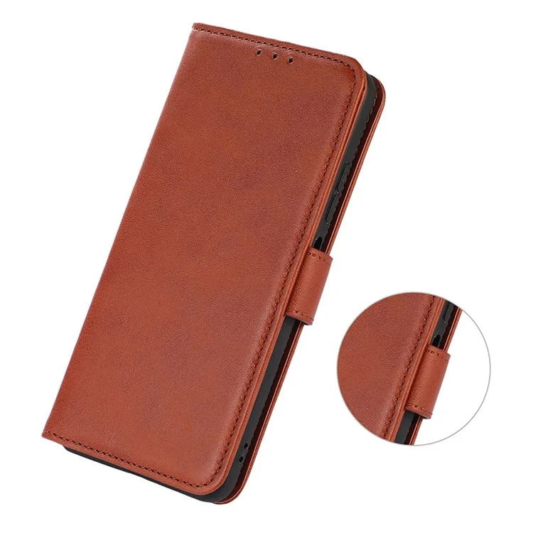 For Oppo Reno11 5G (Global) Wallet Case Leather Cowhide Texture Cell Phone Cover
