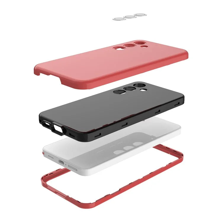 GW03 For Samsung Galaxy S24+ Case Rubberized TPU + PC Phone Back Cover