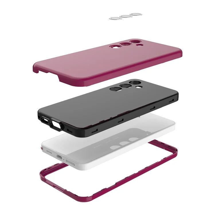 GW03 For Samsung Galaxy S24+ Case Rubberized TPU + PC Phone Back Cover