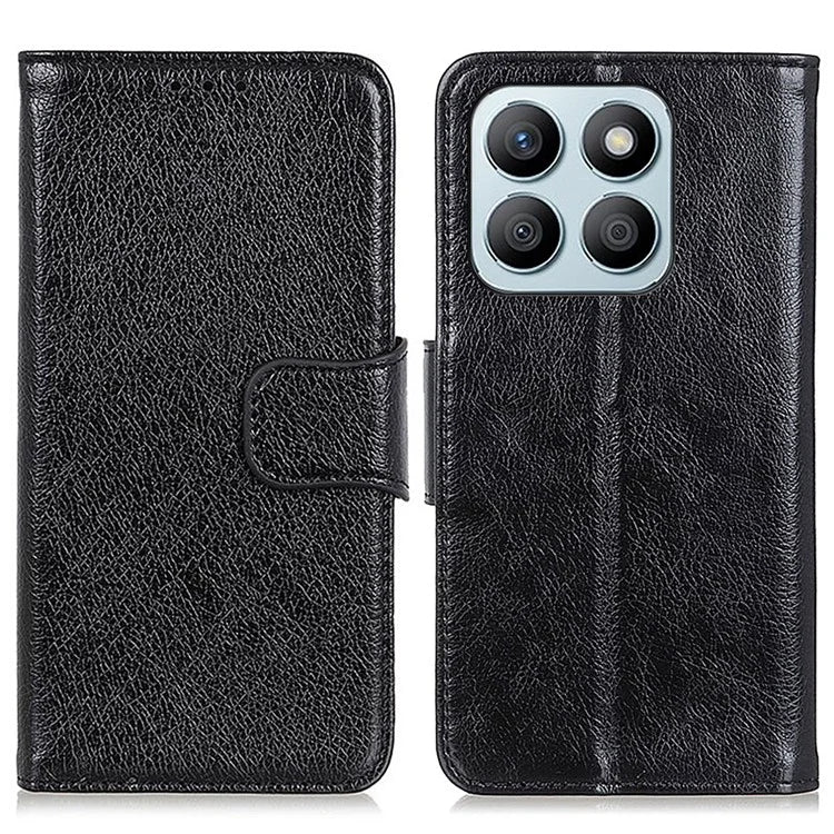 For Honor X8b 4G Split Leather Case Nappa Texture Phone Cover Wallet