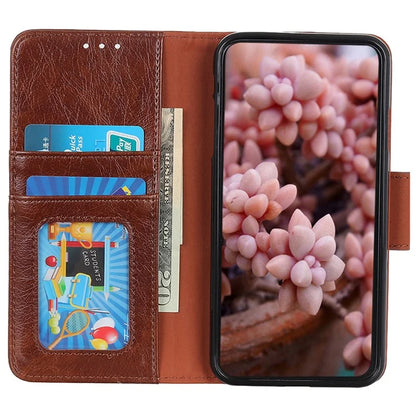 For Honor X8b 4G Split Leather Case Nappa Texture Phone Cover Wallet