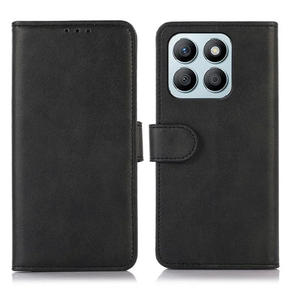 For Honor X8b 4G Cowhide Texture Phone Case Stand Wallet Cover