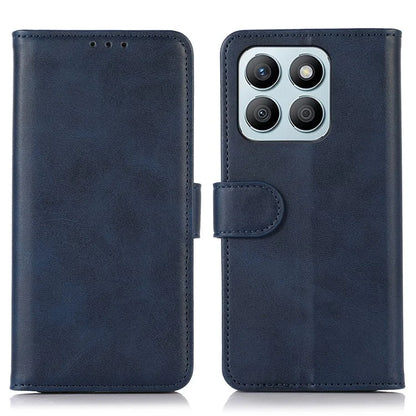 For Honor X8b 4G Cowhide Texture Phone Case Stand Wallet Cover