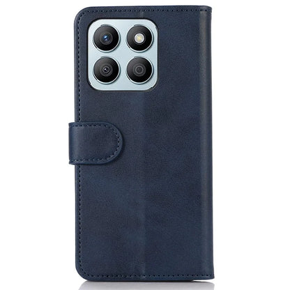 For Honor X8b 4G Cowhide Texture Phone Case Stand Wallet Cover