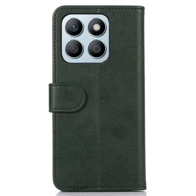For Honor X8b 4G Cowhide Texture Phone Case Stand Wallet Cover