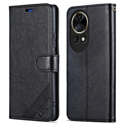 AZNS For Huawei nova 12 Pro 5G / nova 12 Ultra 5G Case Textured Stand Wallet Leather Phone Cover