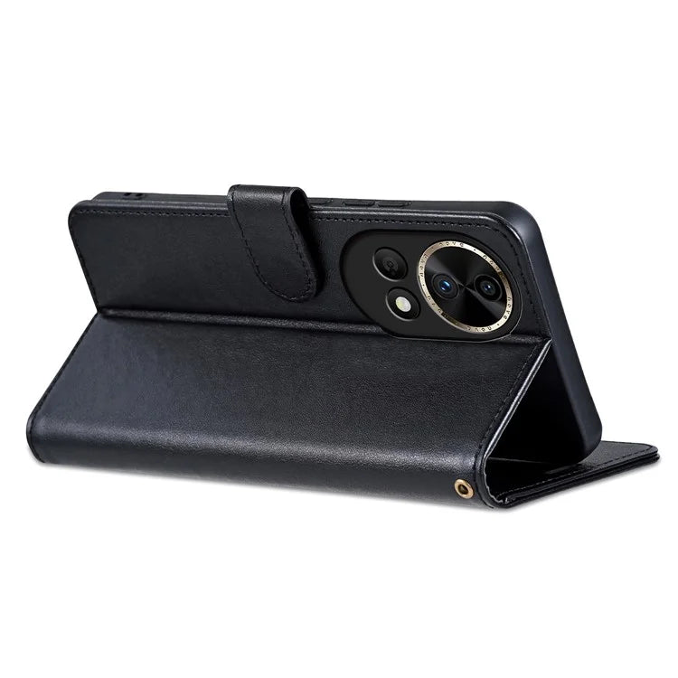 AZNS For Huawei nova 12 Pro 5G / nova 12 Ultra 5G Case Textured Stand Wallet Leather Phone Cover
