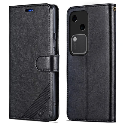 AZNS For vivo S18 5G Shockproof Wallet Case PU Leather Flip Phone Cover