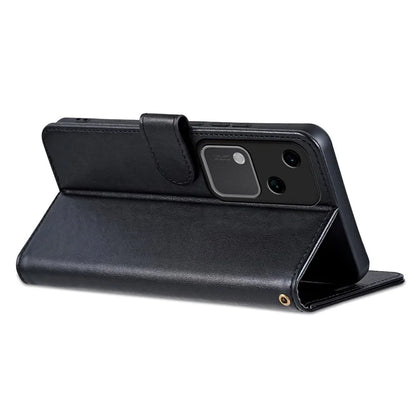 AZNS For vivo S18 5G Shockproof Wallet Case PU Leather Flip Phone Cover