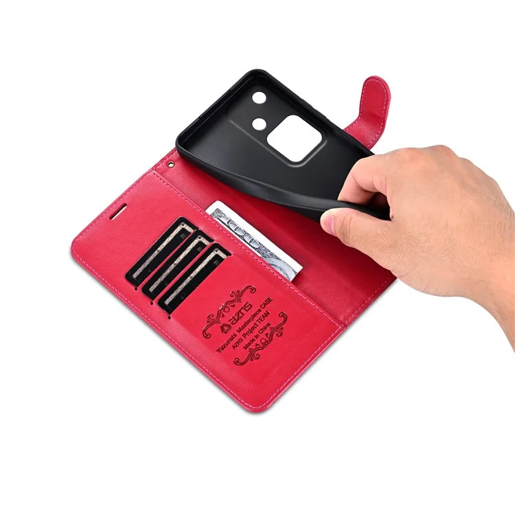 AZNS For vivo S18 5G Shockproof Wallet Case PU Leather Flip Phone Cover