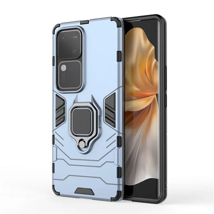 For vivo S18 5G Case Ring Kickstand PC + TPU Anti-scratch Phone Shell