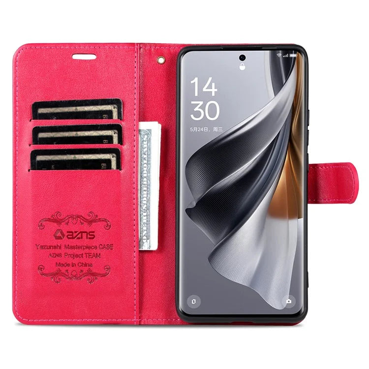 AZNS For vivo S18 Pro 5G Case PU Leather Flip Phone Cover with Wallet