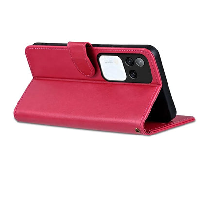 AZNS For vivo S18 Pro 5G Case PU Leather Flip Phone Cover with Wallet