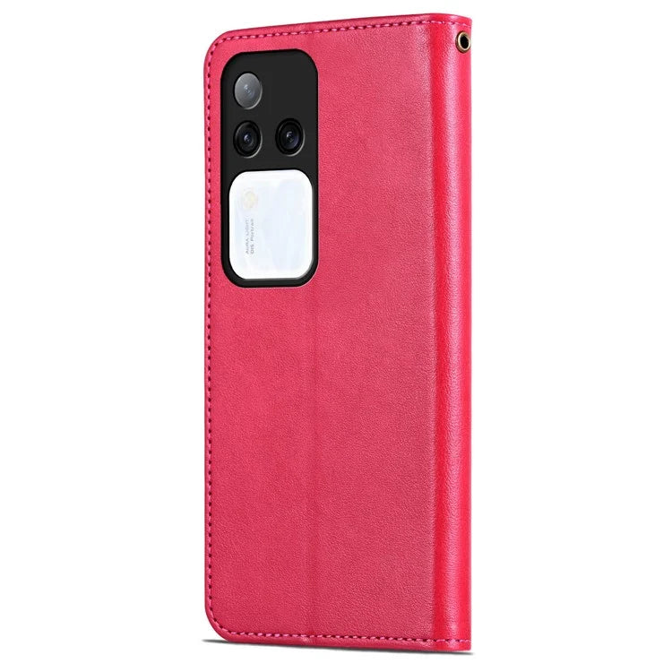 AZNS For vivo S18 Pro 5G Case PU Leather Flip Phone Cover with Wallet